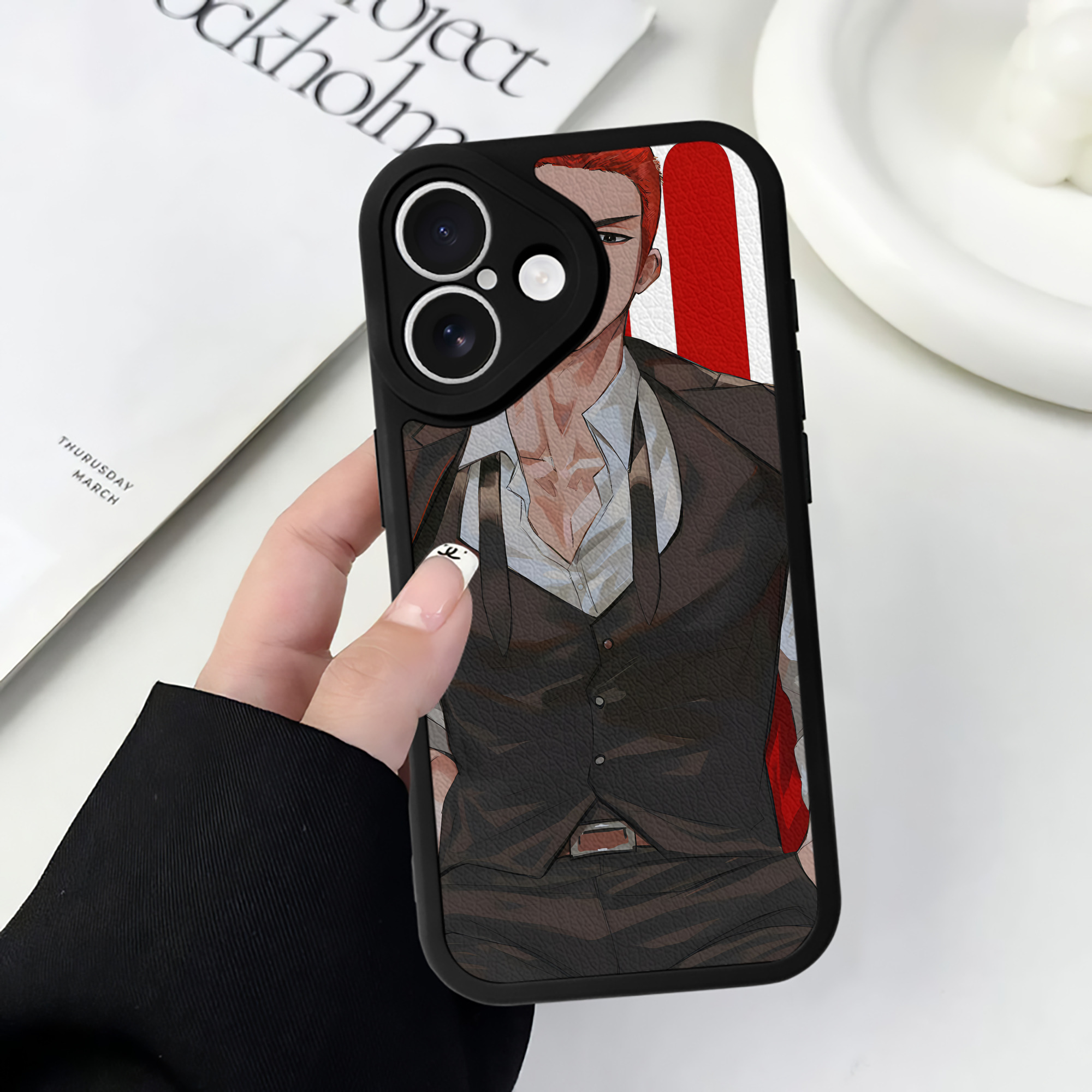 （画像用） SLAM DUNK／スラムダンク 【iPhone 16シリーズ対応】シリコンスマホケース（レザー調） 材質：シリコン